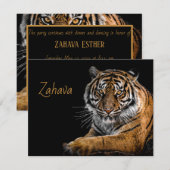 D'accompagnement Carte Boîtier Golden Tiger (Devant / Derrière)