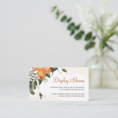D'accompagnement Carte Boîtier Orange Floral (Debout devant)