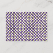 D'accompagnement Carte Boîtier Polka violet, vert et blanc (Dos)
