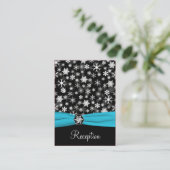 D'accompagnement Carte Boîtier pour les flocons de neige en noir, b (Debout devant)