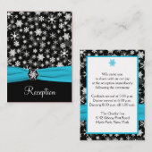 D'accompagnement Carte Boîtier pour les flocons de neige en noir, b (Devant / Derrière)