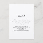 D'accompagnement Carte Boîtier Simple Classique Kraft Hotel (Devant)