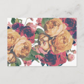 D'accompagnement Carte Botanique antique Mariage Fete (Dos)