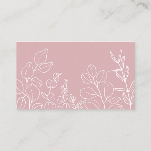 D'accompagnement Carte Botanique Pink Book Request (Dos)