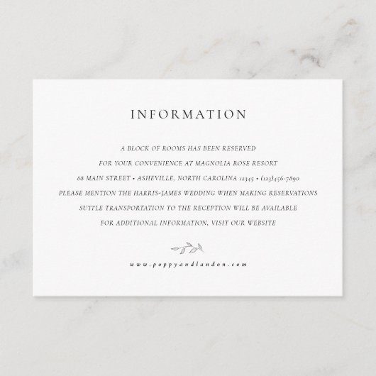 D'accompagnement Carte Botanique - Un bloc de chambres (Devant)