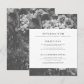 D'accompagnement Carte cachée élégante de mariage (Devant / Derrière)