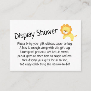 D'accompagnement Carte cadeau Baby shower sans emballage simple ave