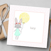 Carte cadeau de lapin de ma fille douce