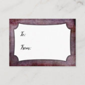 D'accompagnement Carte Cadeau de Réception de Mariage à Thème Framb (Dos)