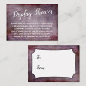 D'accompagnement Carte Cadeau de Réception de Mariage à Thème Framb (Devant / Derrière)