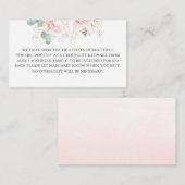 D'accompagnement Carte cadeau Floral Pink Group (Devant / Derrière)