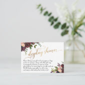 D'accompagnement Carte cadeau Gold Script Display Fête des mariées  (Debout devant)
