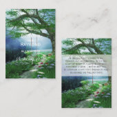 D'ACCOMPAGNEMENT CARTE CADEAU INSERTION CHEMIN VERS PUITS DE VOEUX  (Devant / Derrière)