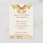 D'accompagnement Carte Cadeau Mariage d'or Fancy Flouris (Dos)