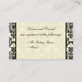 D'accompagnement Carte cadeau Red, Cream et Black Damask (Dos)