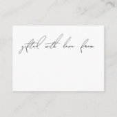 D'accompagnement Carte Cadeau simple moderne avec douche (Dos)