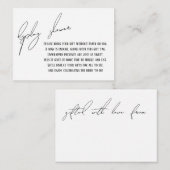 D'accompagnement Carte Cadeau simple moderne avec douche (Devant / Derrière)