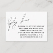 D'accompagnement Carte Cadeau simple moderne avec douche (Devant)