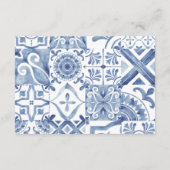 D'accompagnement Carte carrelage bleu méditerranéen (Dos)
