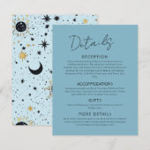 D'accompagnement Carte Céleste de Grande Enclosure de Mariage (Devant / Derrière)