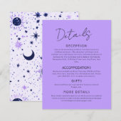 D'accompagnement Carte Céleste de Grande Enclosure de Mariage (Devant / Derrière)
