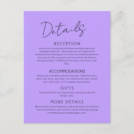 D'accompagnement Carte Céleste de Grande Enclosure de Mariage (Devant)
