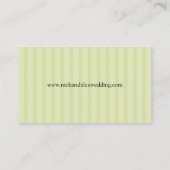 D'accompagnement Carte Chic Deco Lime Green Mariage Website Card (Dos)