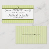 D'accompagnement Carte Chic Deco Lime Green Mariage Website Card (Devant / Derrière)