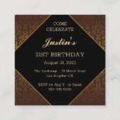 D'accompagnement Carte Chic Vintage Boîtier Anniversaire (Devant)