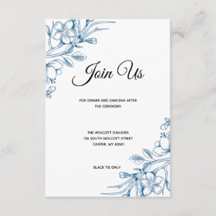 D'accompagnement Carte classique de mariage floral