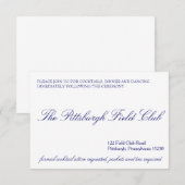 D'accompagnement Carte classique de réception (Devant / Derrière)