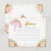 D'accompagnement Carte conseil Douches d'avril Apporter des fleurs (Devant / Derrière)