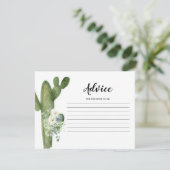 D'accompagnement Carte conseil Taco à propos Love Cactus Blanc Flor (Debout devant)