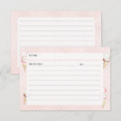 D'accompagnement Carte Crème glacée et recette rose Pois (Devant / Derrière)