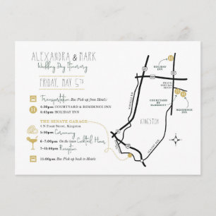 D'accompagnement Carte d'accueil personnalisée pour ALEX & MARK