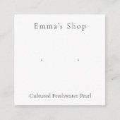 D'accompagnement Carte d'affichage de bijoux en perles d'eau douce (Devant)