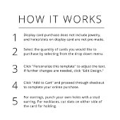 D'accompagnement Carte d'affichage de bijoux en pierre d'aquamarine