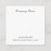 D'accompagnement Carte d'affichage de la bijouterie Garnet (Dos)