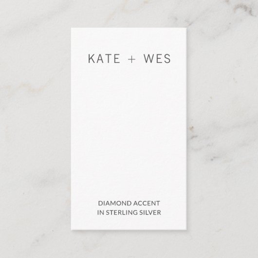 D'accompagnement Carte d'affichage de l'ensemble de bijoux de l'ore (Devant)