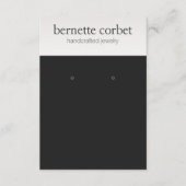 D'accompagnement Carte d'affichage moderne Noir grand oreille (Devant)