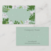 D'accompagnement Carte d'affichage pour bijoux à oreille tropicale (Devant / Derrière)