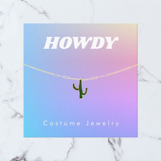 D'accompagnement Carte d'affichage Rainbow Gradient Jewelry