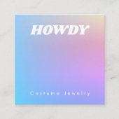 D'accompagnement Carte d'affichage Rainbow Gradient Jewelry (Devant)