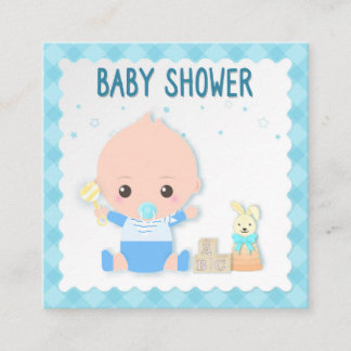 D'accompagnement Carte d'anniversaire bébé, bébé garçon et jouet. C
