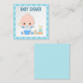 D'accompagnement Carte d'anniversaire bébé, bébé garçon et jouet. C (Devant / Derrière)