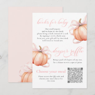 D'accompagnement Carte d'annonce de Baby Shower Petit Citrouille