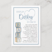 D'accompagnement Carte d'annonce de douche « Dusty Blue Display » p (Devant)
