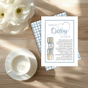 D'accompagnement Carte d'annonce de douche « Dusty Blue Display » p
