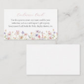 D'accompagnement Carte d'annonce de fleurs délicates roses (Devant / Derrière)