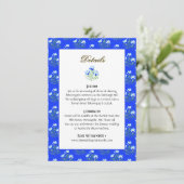 D'accompagnement Carte d'annonce de mariage au Crocus Bleu (Debout devant)